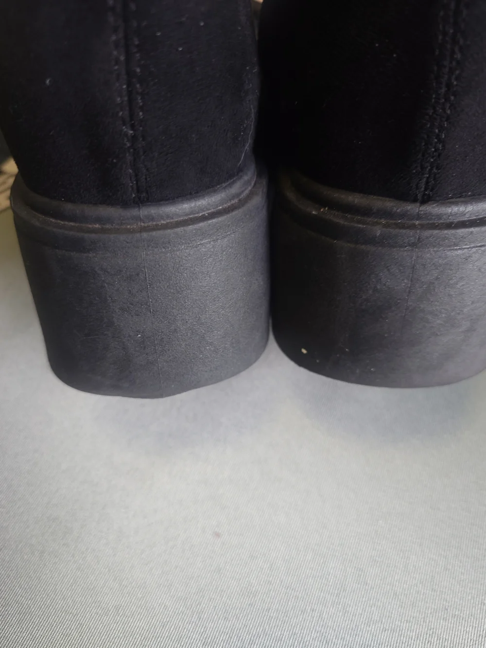 Black Knee-High Platform Boots - Brand Unknown